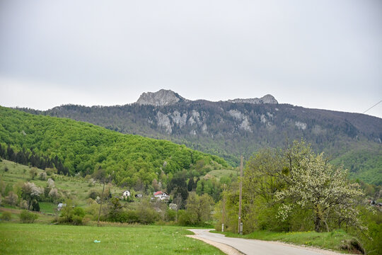 Treskavica mountain peaks in spring in Bosnia and Herzegovina.