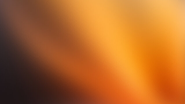 Abstract luxury glassmorphism background with blurred dark brown orange and yellow aura gradient waves in premium grainy holographic frosted glass texture design.