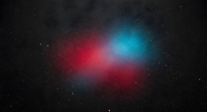Dark Textured Background with Abstract Glowing Red and Cyan Light Flares