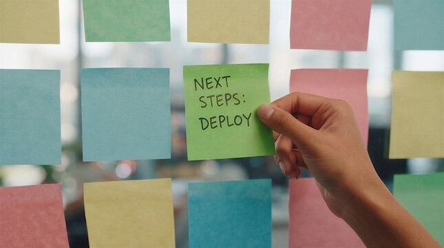 Next Steps to Deploy Project with Sticky Notes