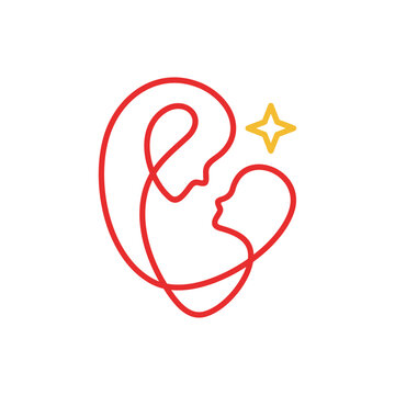 Mom and Baby Line Logo