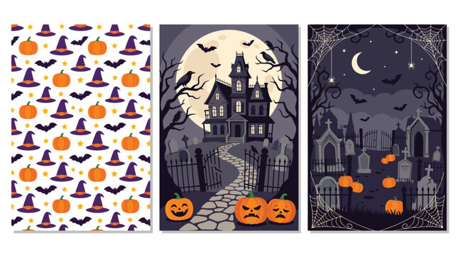 Spectacular halloween backgrounds a collection of spooky and delightful designs for your october celebrations and seasonal decorations