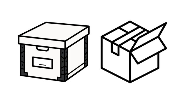 Premium Package Box Icon