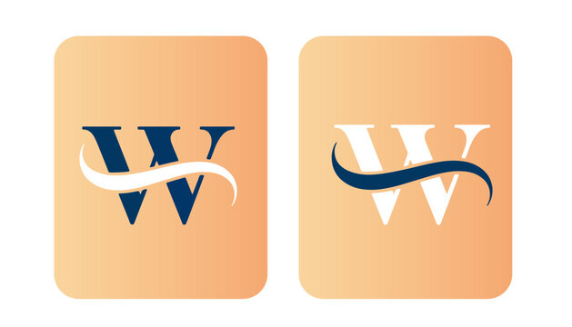 W Logo Icon Shep Template design 