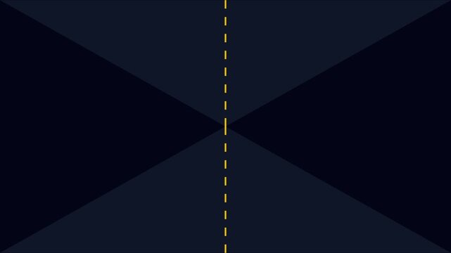 Minimalist abstract animation 4k background, with vertical dashed, line and geometric, dark blue shapes