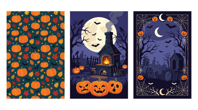 Spooky halloween backgrounds a collection of eerie and festive designs for october 31st celebrations and autumn decor
