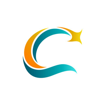 C Logo with Shooting Star Variation