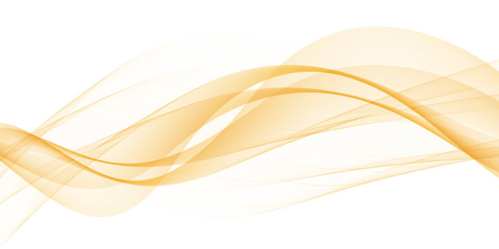 abstract yellow wave isolated on white background, Vector abstract background with dynamic orange waves, Smooth Yellow Wave Gradient Abstract Background,