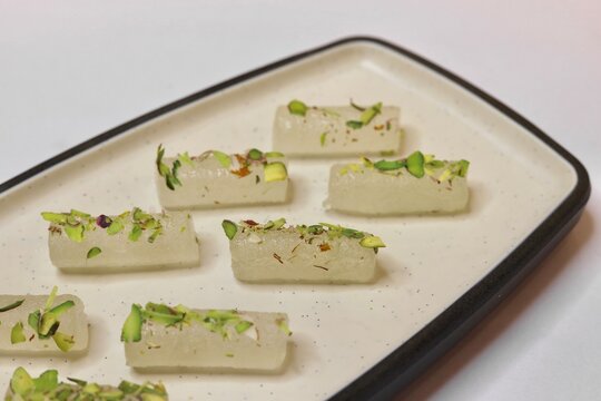 Petha is a translucent soft candy from the Indian subcontinent made from ash gourd or white pumpkin