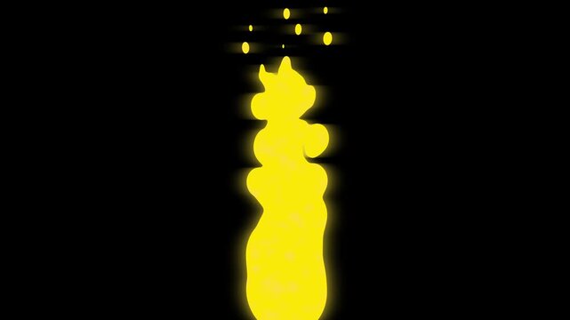 4K video collection of looped cartoon fire torch, bonfire and big fire animation with an alpha channel.Perfectly looping realistic flames with smoke, center frame perspective, perfect for tough jobs a