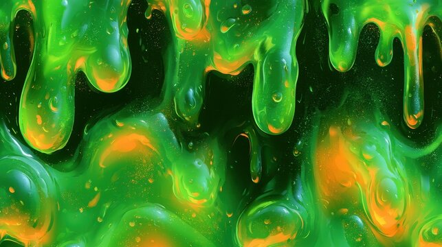 Seamless Halloween Slime Texture for Tileable Design