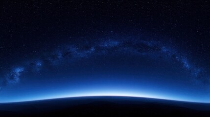 Fototapeta premium Nocturnal Sky Sphere: 360 Panorama of Stars and Milky Way for Sky Replacement and Visual Effects