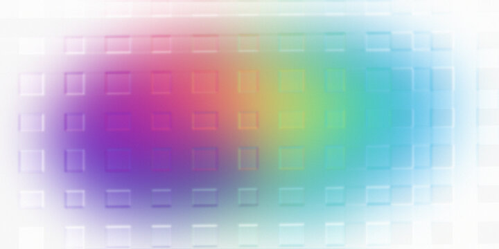 Vibrant glowing grid background with blurred spectral light effects.