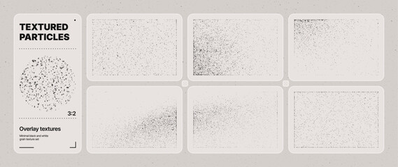 Fine speckle texture resembling dusty glass surface organic black dot vector overlay © Olveery