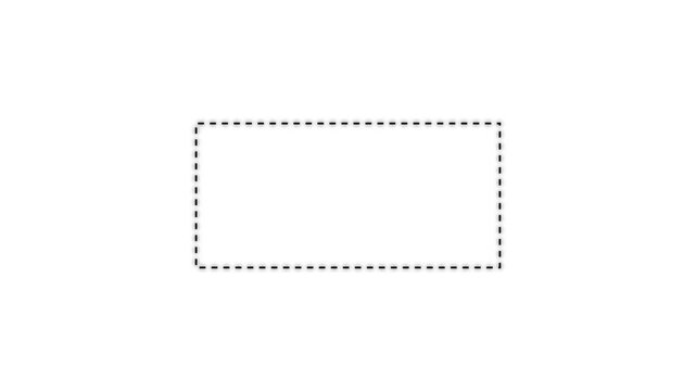  Rectangle doodle frames with quote .Doodle frames with quotation marks, animation with Alpha Channel in 4K
