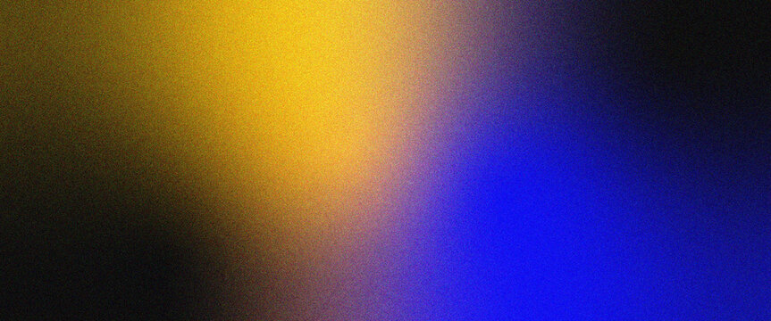 Golden yellow and blue gradient background with soft blur and grain texture, glowing light effect, banner design for wallpaper, poster, website header, and social media post template