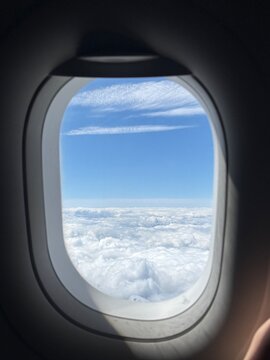view from airplane window