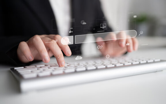 Search engine interface for accessing digital information and online data. Search engine finds data, search engine supports research, drives marketing, search engine improves SEO. Latch