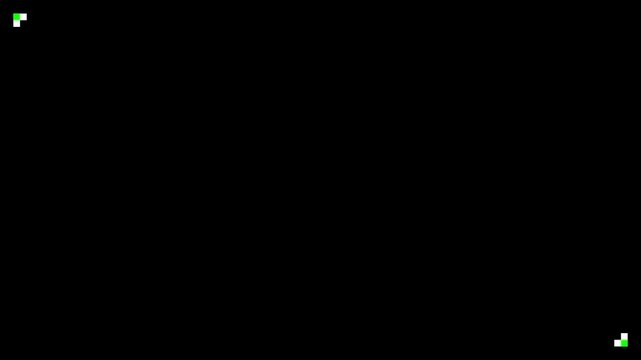 Minimalist digital loading screen with pulsing corner squares for ui and tech projects animation 4k buffering