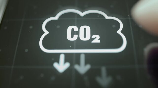 Finger explores CO2 cloud reduction interface