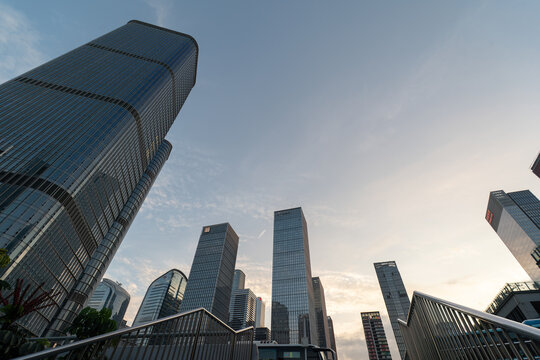 Modern high-rise buildings in Qianhai Shenzhen