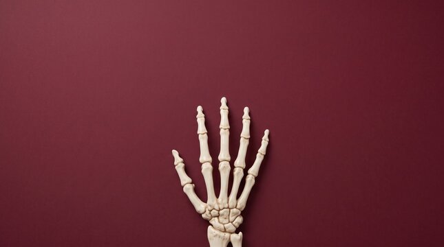 hand holding a bunch of dried flowers
