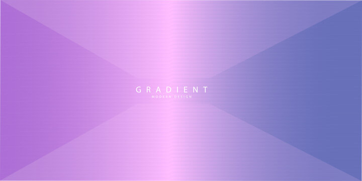 Purple and lavender gradient abstract vector illustration with 3d geometric perspective hourglass lines and metallic texture