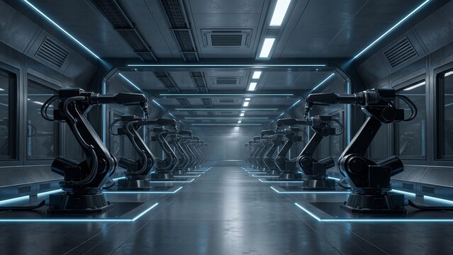 Dark Smart Factory Robotic Automation Infrastructure 