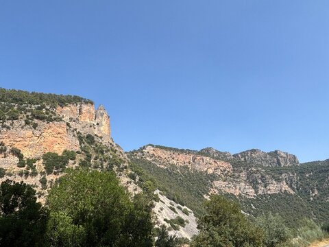 view of the mountains