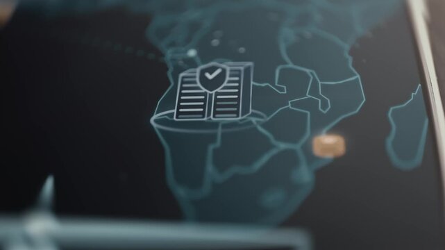 Secure server route crosses Africa