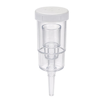 Clear plastic airlock for fermentation, brewing, and winemaking