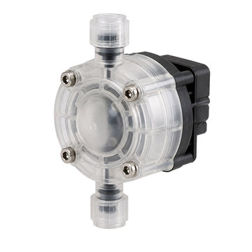 Isolated clear plastic water flow sensor, liquid meter, industrial