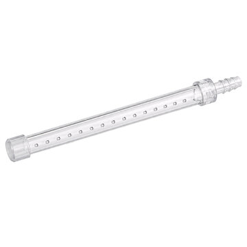 Isolated transparent aerator tube for aquarium and pond filtration