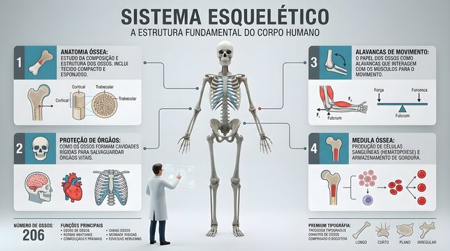 Educational Infographic Skeletal System