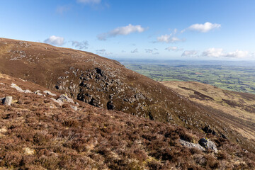 Fototapeta premium Mountain view of the Comeragh Mountains in County Waterford, Ireland