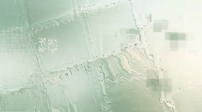 Abstract Digital Glitch Background with Cyber Distortion