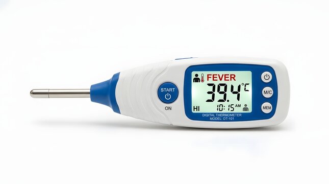 Digital Thermometer Showing Temperature Medical Device