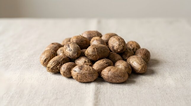 Jackfruit Seeds Bichi Raw Bowl Close Up Tropical
