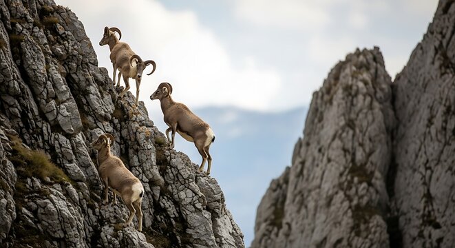 deer in the mountains