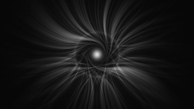 Black and White Recursive Spiral Background Seamless Loop