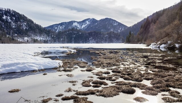 Weitsee, Winter, Bavaria, Germany