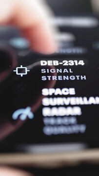 DEB-2314 space surveillance signal dashboard