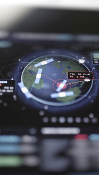 Satellite tracking over Earth showing 2.78 percent