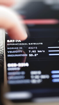 SAT-7A operational satellite information panel