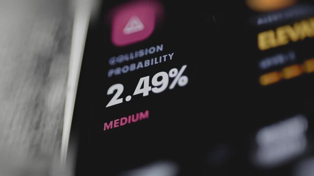 Collision probability changes around medium risk