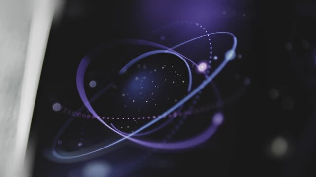 Luminous objects travel across orbital rings