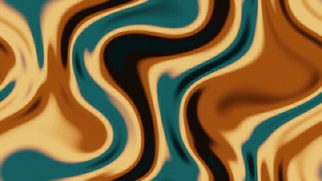Datamosh Glitch Compression Artifact Bloom With Smearing Macroblocks and Melting Pixel Trails, Seamless Loop in soft amber tones