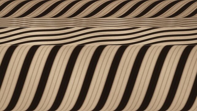 Slit Scan Strip Photography Time Record Abstract Ink Bands Motion Background Seamless Loop in subtle sepia tones