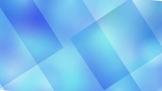 Abstract Blue Geometric Shapes 4K