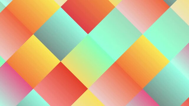 Colorful Diamond Gradient Pattern 4K